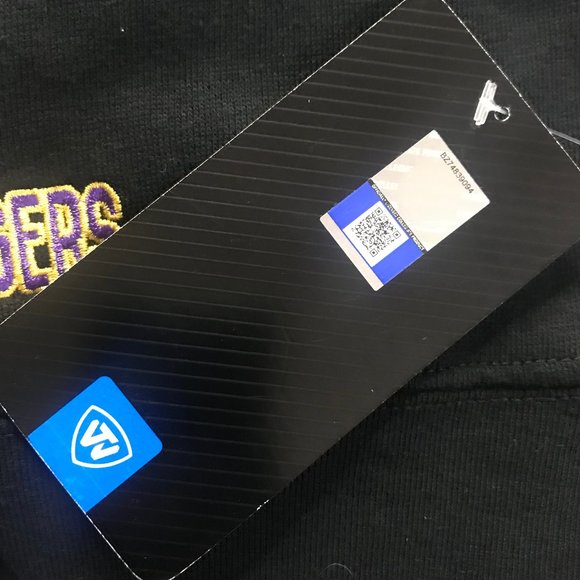 NWT LSU Tigers Black pullover Hoodie  Men's Size XL Embroider Letters - Picture 6 of 6